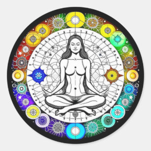 Adesivo Meditação Tranquil e Serena Pacífica