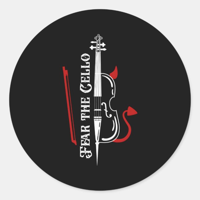 Adesivo Medo do Cello (Frente)