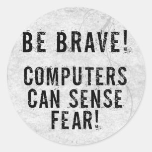 Adesivo Medo do computador