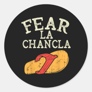 Adesivo Medo La Chancla Engraçado Cinco de Mayo Espanhol M