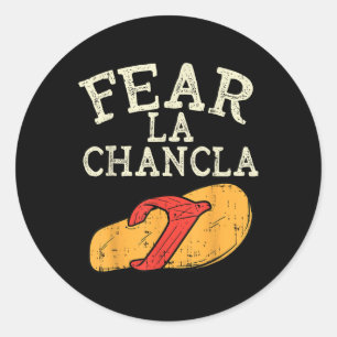 Adesivo Medo La Chancla Engraçado Cinco de Mayo Espanhol M