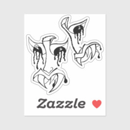 Adesivo Medusa 5MMHeads Horror Awaynowe de Cabeçalho Duplo