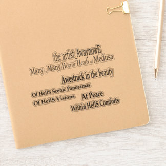 Adesivo Medusa awaynowe Horror 5MMHead Bphrases Diecut 25