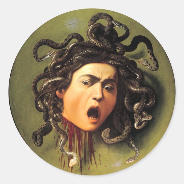 Adesivo Medusa, Caravaggio (Frente)