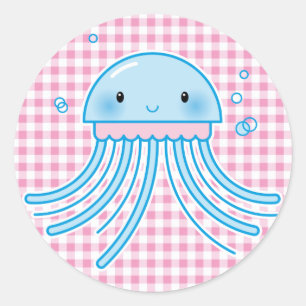 Adesivo Medusa de Kawaii