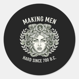 Adesivo Medusa Deixando Homens Duros Desde 700 Ac Grego Di