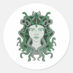 Adesivo Medusa Gorgo Cobra Gorgon Monstro Mitologia Grega