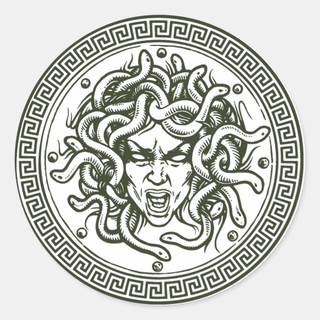 Adesivo Medusa Sticker (Frente)
