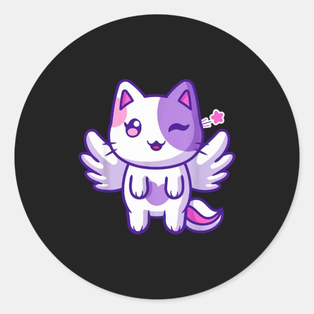 Adesivo Meemeow Cute Cat Plu-shirt  (Frente)