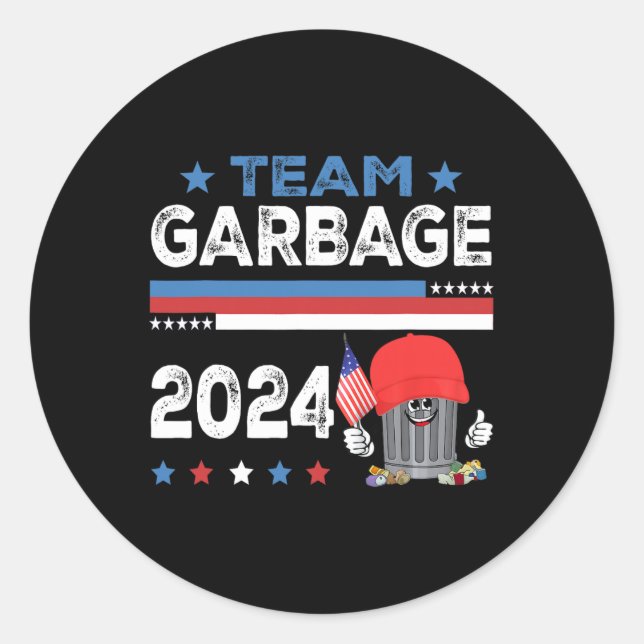 Adesivo Mega Garbage Orud Trump Apoiador 1 (Frente)
