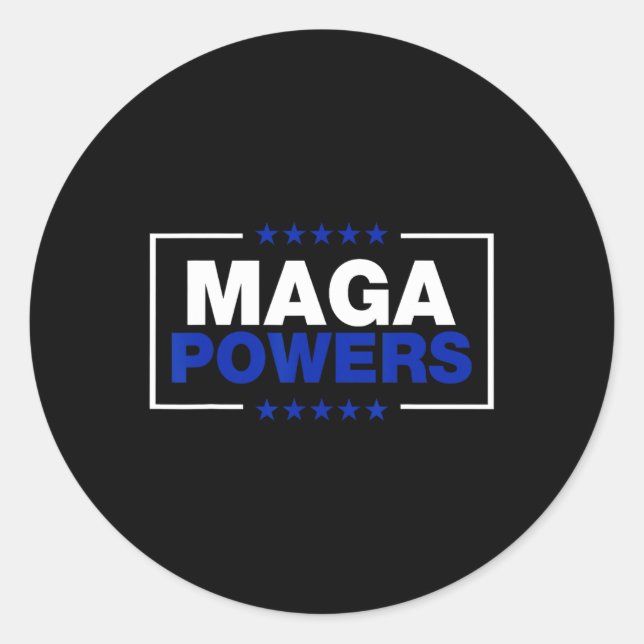 Adesivo Mega Powers Funny Patriotic Trump Presidente 47 Eu (Frente)