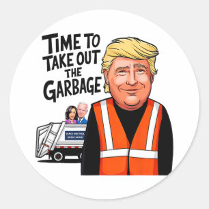Adesivo Mega Trump Garge Hora Do Caminhão Para Sair Do Gar