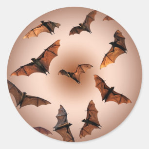 Adesivo Megabat assustadores do Dia das Bruxas (raposas de