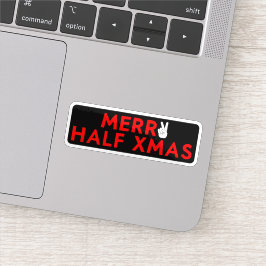 Adesivo Meia feliz De Natal - Natal Engraçado No Feriado D
