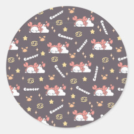 Adesivo Meia-noite Mágica - Cancer Zodiac Dreamland