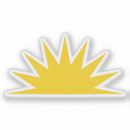 Adesivo Meia-sol na bandeira de Antígua e Barbuda