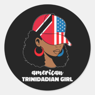 Adesivo Meio Americano E Trinitário Usa Trinidad Tobago