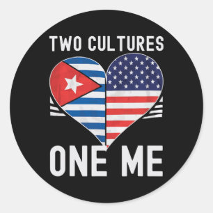 Adesivo Meio Cubano Meio Americano Bandeira Dos EUA Cuba A