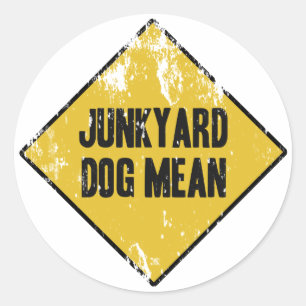 Adesivo Meio de Junkyard Dog