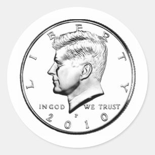 ADESIVO MEIO DÓLAR DE KENNED