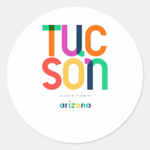 Adesivo Meio século de Arizona Tucson, Arte Pop