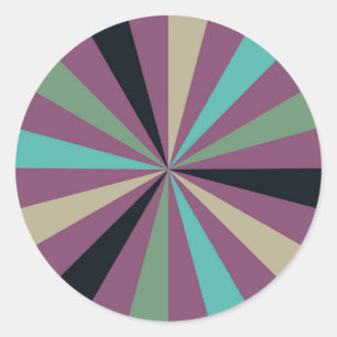 Adesivo Meio século Modern Sunburst Sticker: Charme Vintag