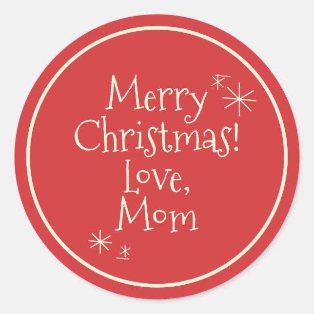 Adesivo Meio século moderno presente Natal 50 60 (Frente)