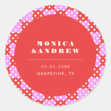 Meio século moderno, vermelho retrô e geométrico c