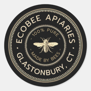 Adesivo Mel de Promocional de Abelhas de mel