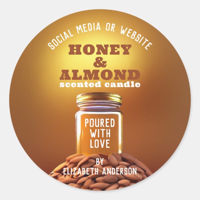 Adesivo Mel e maçã (Frente)