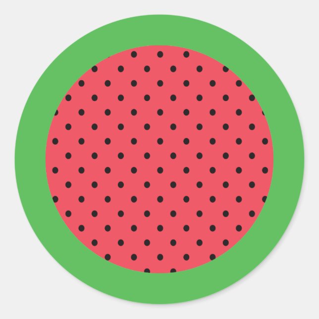 Adesivo Melancia fruta verde rosa (Frente)