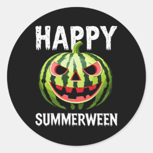 Adesivo Melancia Jackolanterna no Verão Halloween Sum Feli
