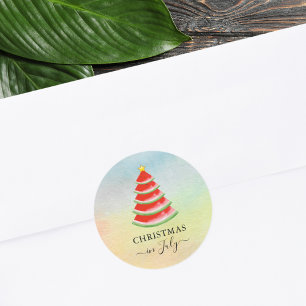Adesivo Melancia Natal em Julho Melancia