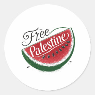 Adesivo melancia Palestina livre