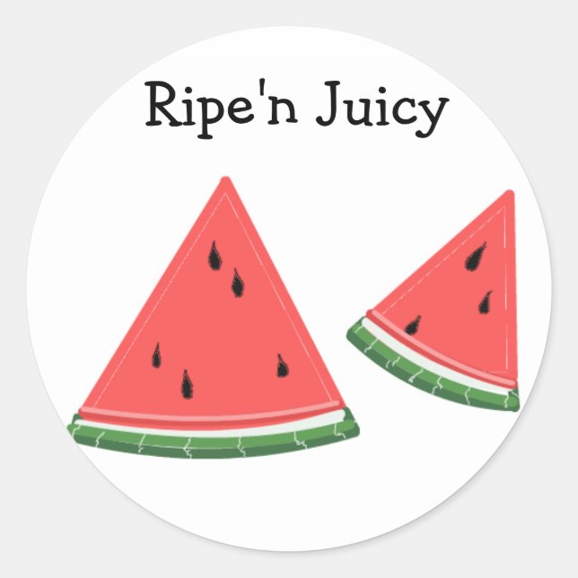 Adesivo Melancia que é Ripe'n Juicy (Frente)