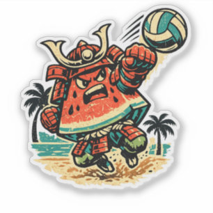 Adesivo Melancia Shogun Volei de Praia — Guerreiro do Verã
