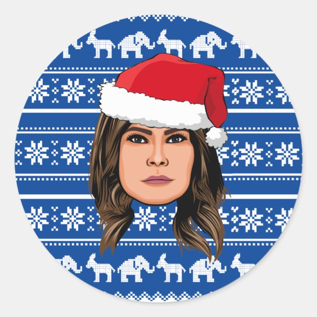 Adesivo MELANIA TRUMP Christmas (Frente)