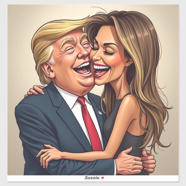 Adesivo Melania Trump Donald Trump (Folha)