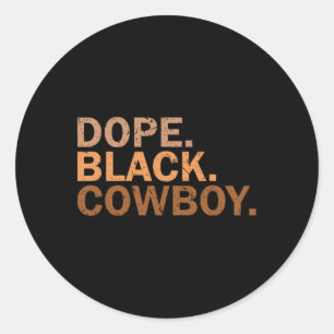 Adesivo Melanin Black African Rodeo Cowb