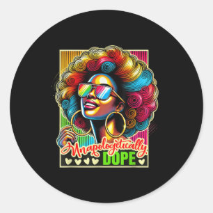 Adesivo Melanin Black Queen Africa Retro sem desculpas
