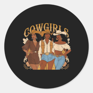 Adesivo Melanin CowGirl African Melanin Cowgirl Swag Blac