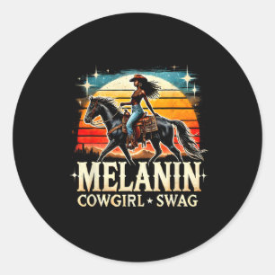 Adesivo Melanin Cowgirl Swag Mulheres Negros Africano Hist