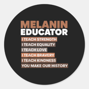 Adesivo Melanin Educator Ideia Para Mulheres Professoras N