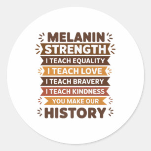 Adesivo Melanin Educator Ideia Para Mulheres Professoras N