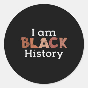 Adesivo Melanin I Am Black History African Heritage Men Wo