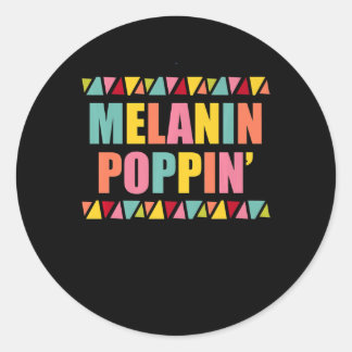 Adesivo Melanin Poppin 1990s Hip Hop Dance Black Pride