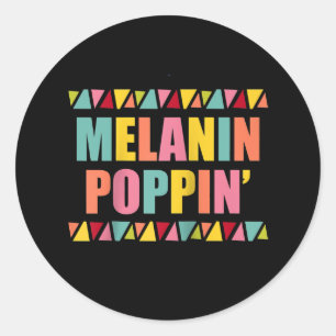 Adesivo Melanin Poppin 1990s Hip Hop Dance Black Pride