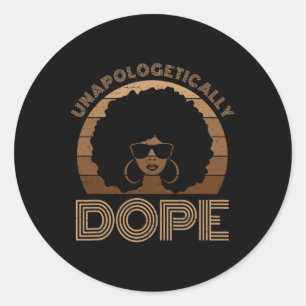 Adesivo Melanina Afro Rainha Negra, Drogada Indesculpável