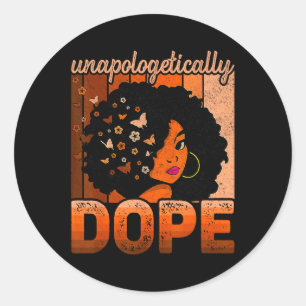Adesivo Melanina Afro Rainha Negra, Drogada Indesculpável