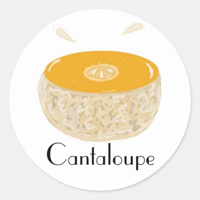 Adesivo Melão Cantalupo Suculento (Frente)